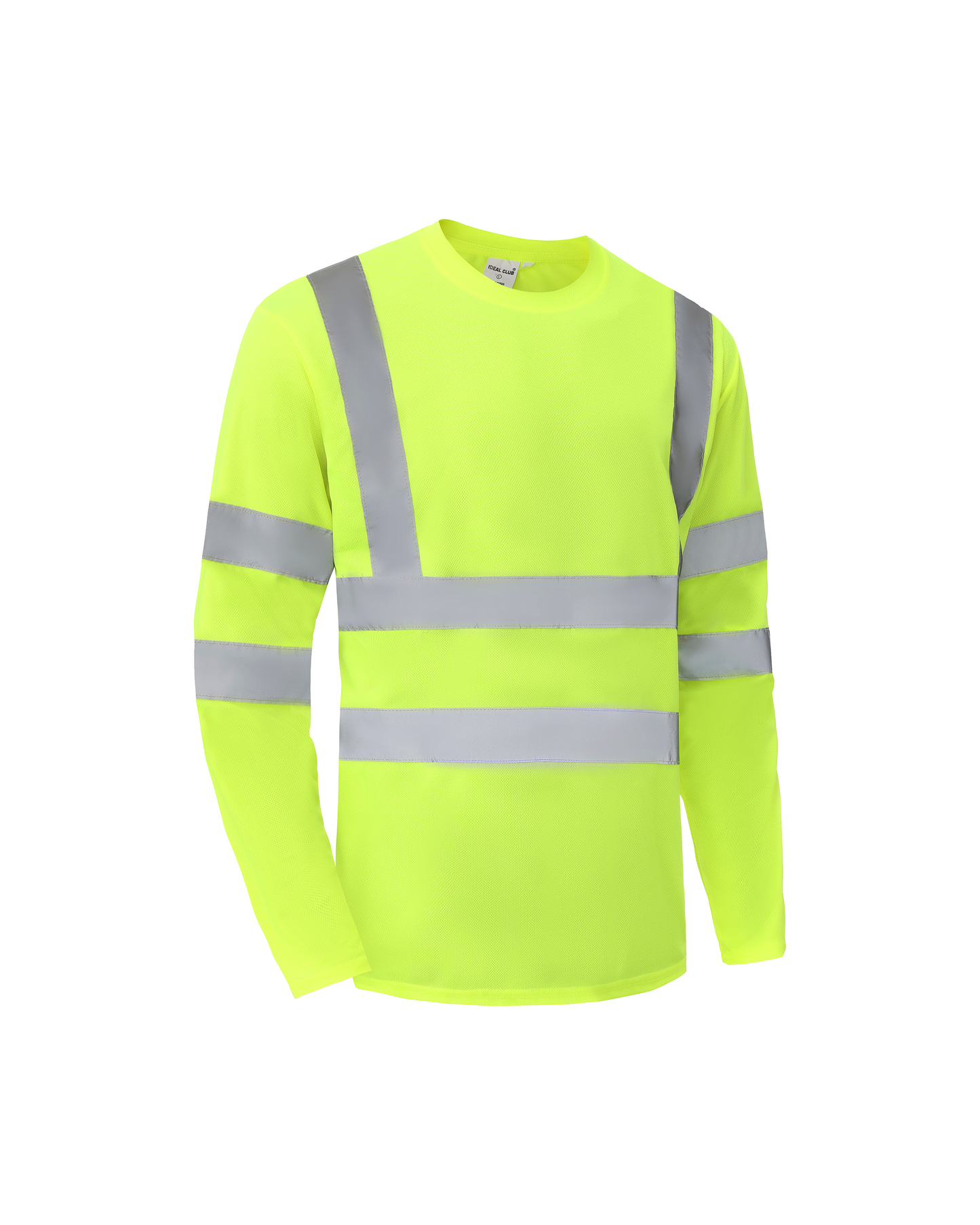 Ideal Club High Visibility ANSI/ISEA 107-2020, Type R, Class 3 Neon Long Sleeve Safety Shirt