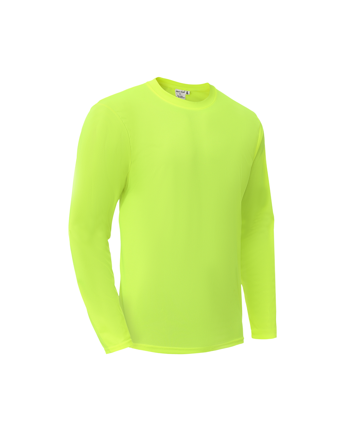 Ideal Club High Visibility Non Reflector Neon Long Sleeve Safety Shirt