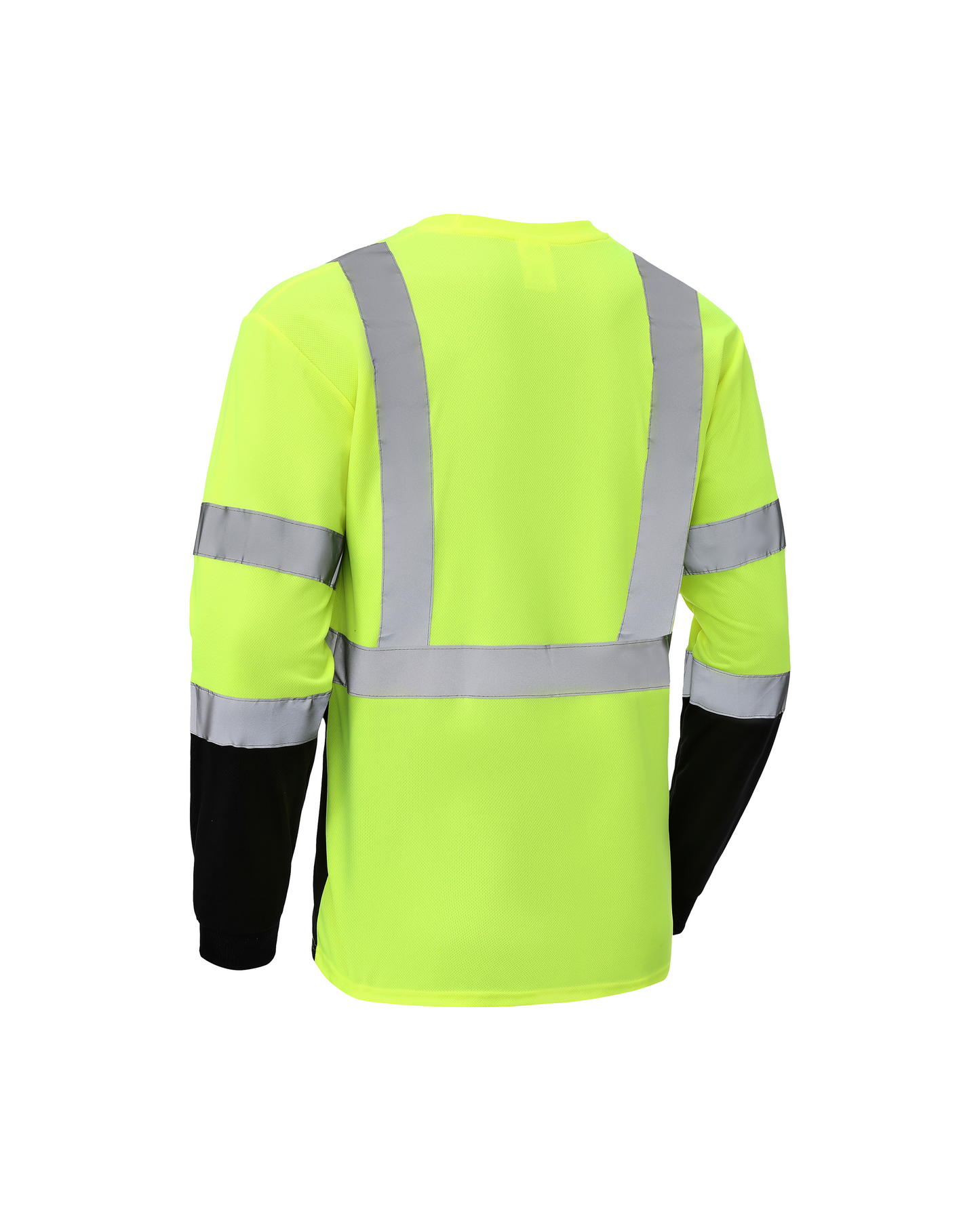 Kiwi High Visibility ANSI/ISEA 107-2020, Type R, Class 3 Two Tone Neon Long Sleeve Safety Shirt (73100)