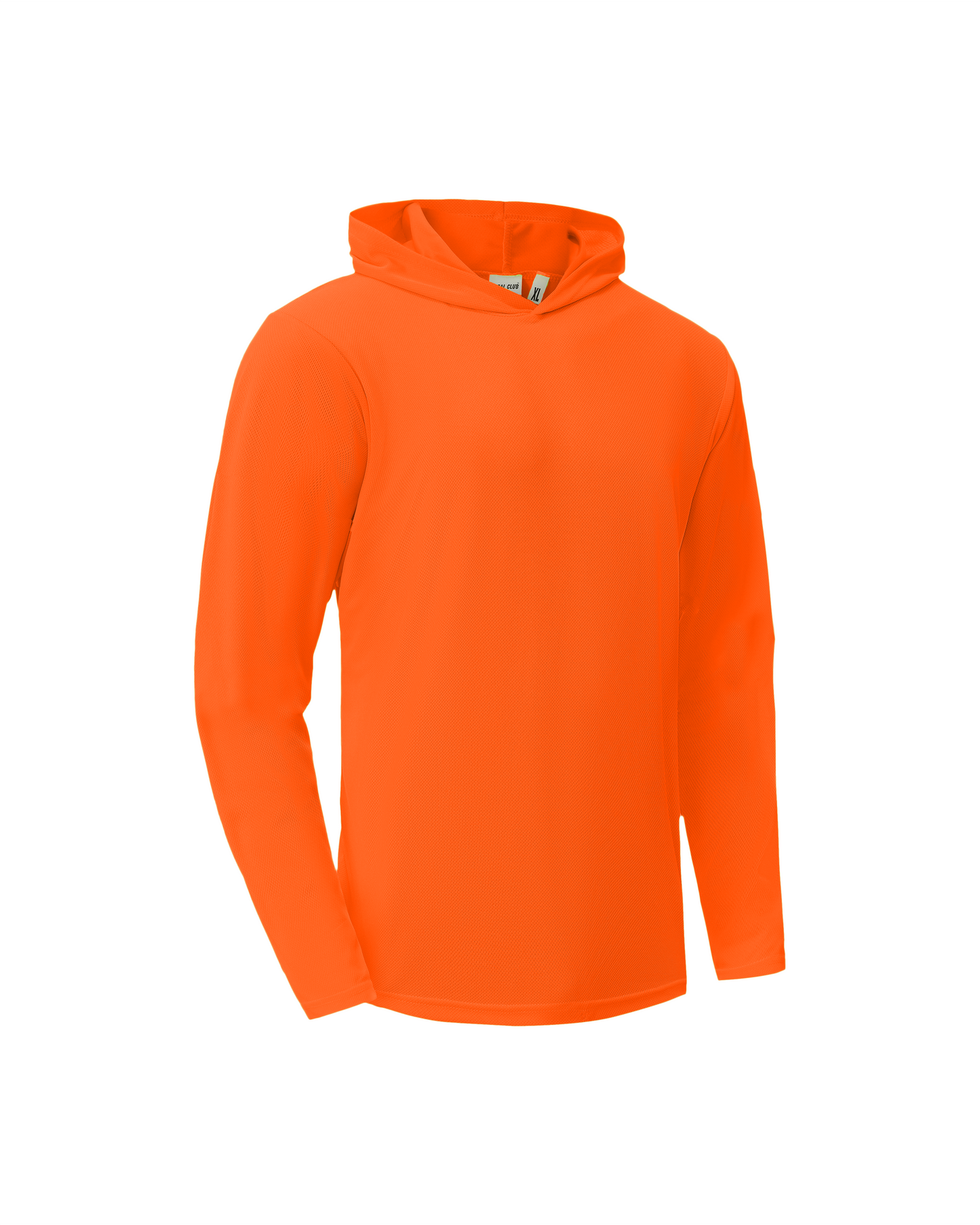 Ideal Club High Visibility Non Reflector Orange Long Sleeve Safety Hoodie