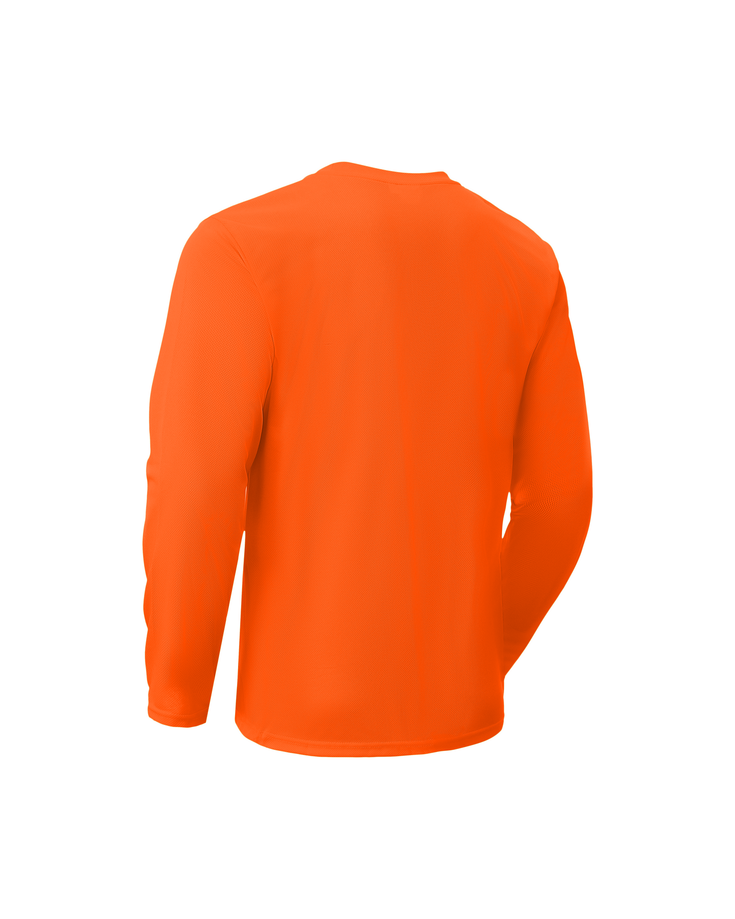 Ideal Club High Visibility Non Reflector Orange Long Sleeve Safety Shirt
