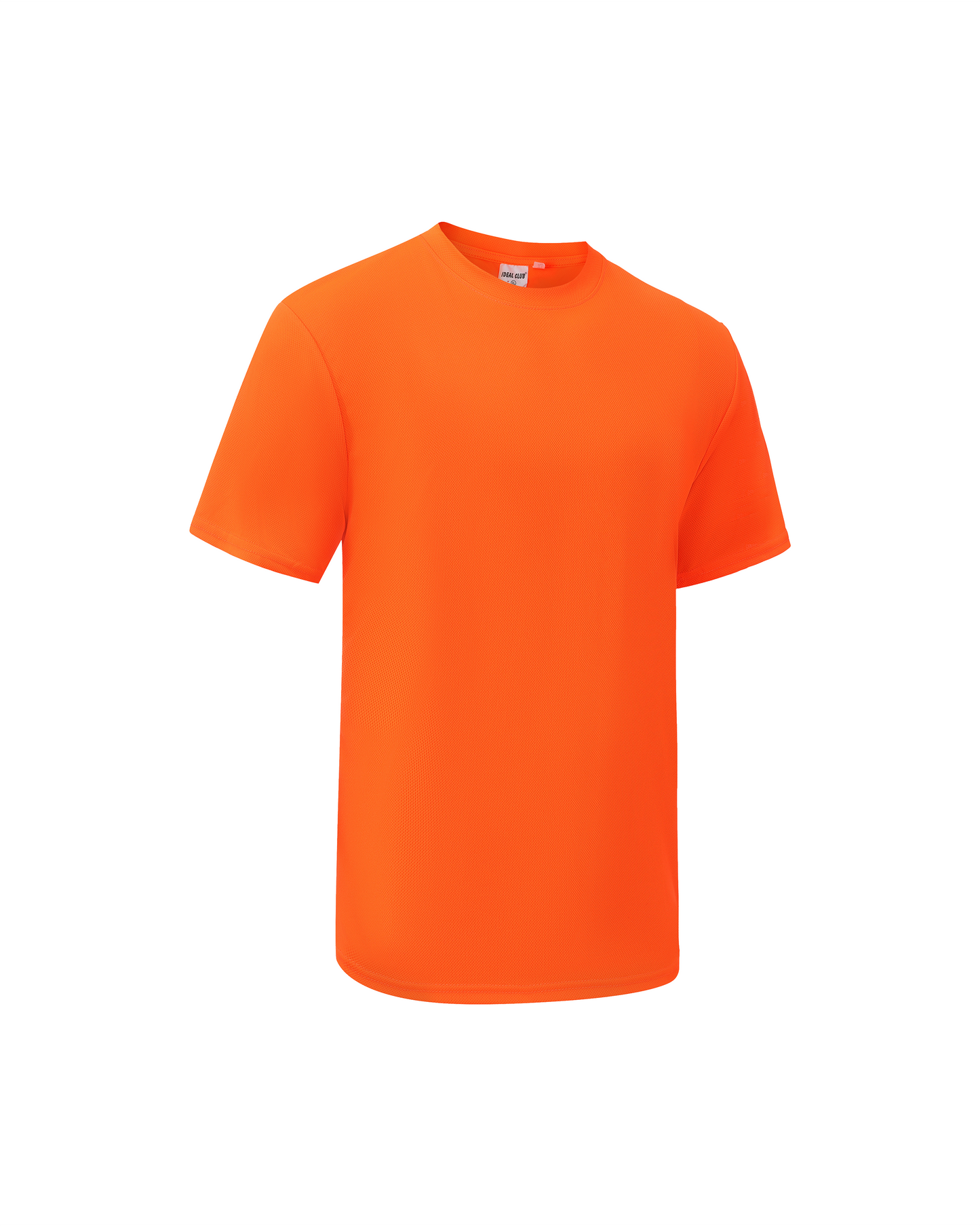 Ideal Club High Visibility Non Reflector Orange Short Sleeve Safety Shirt