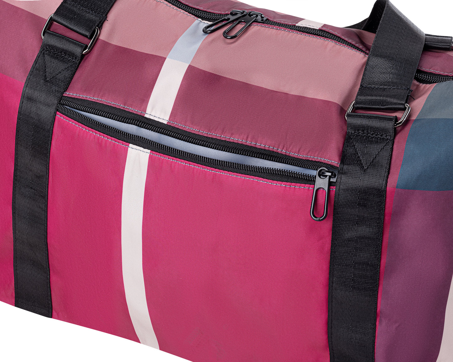 Red Checkered Duffle Bag (90903)