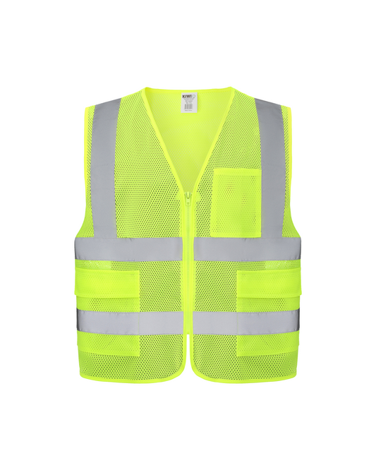 Kiwi High Visibility ANSI/ISEA 107-2020, Type R, Class 2 Dual Band Neon Safety Vest (70300)