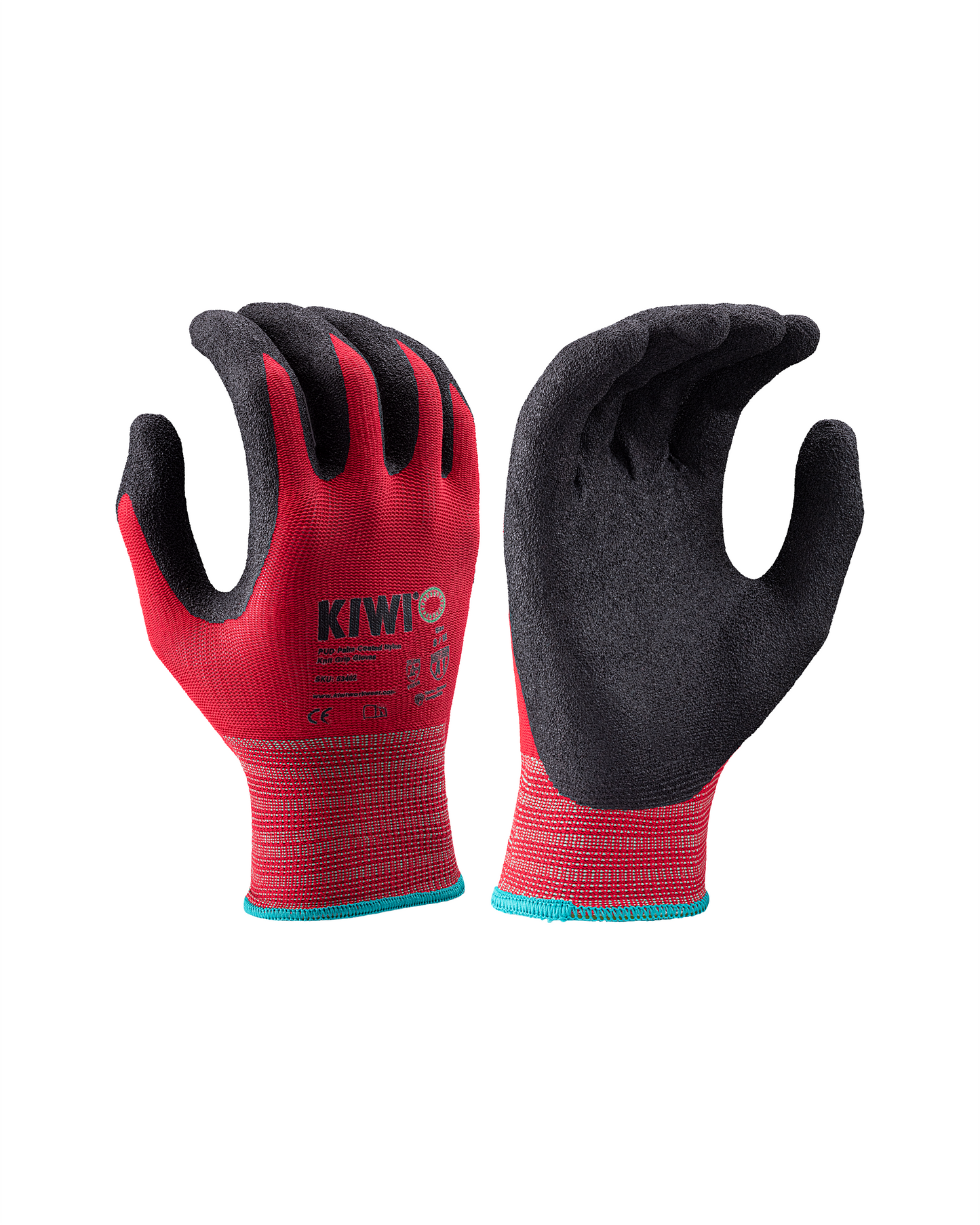 Kiwi PUD Palm Coated Nylon Knit Grip Gloves [53400]