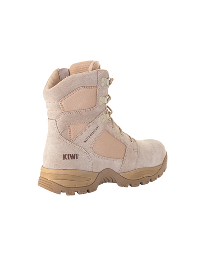 Kiwi Rugged Sand Suede Zipped Water Resistant Tactical Boots [62200]