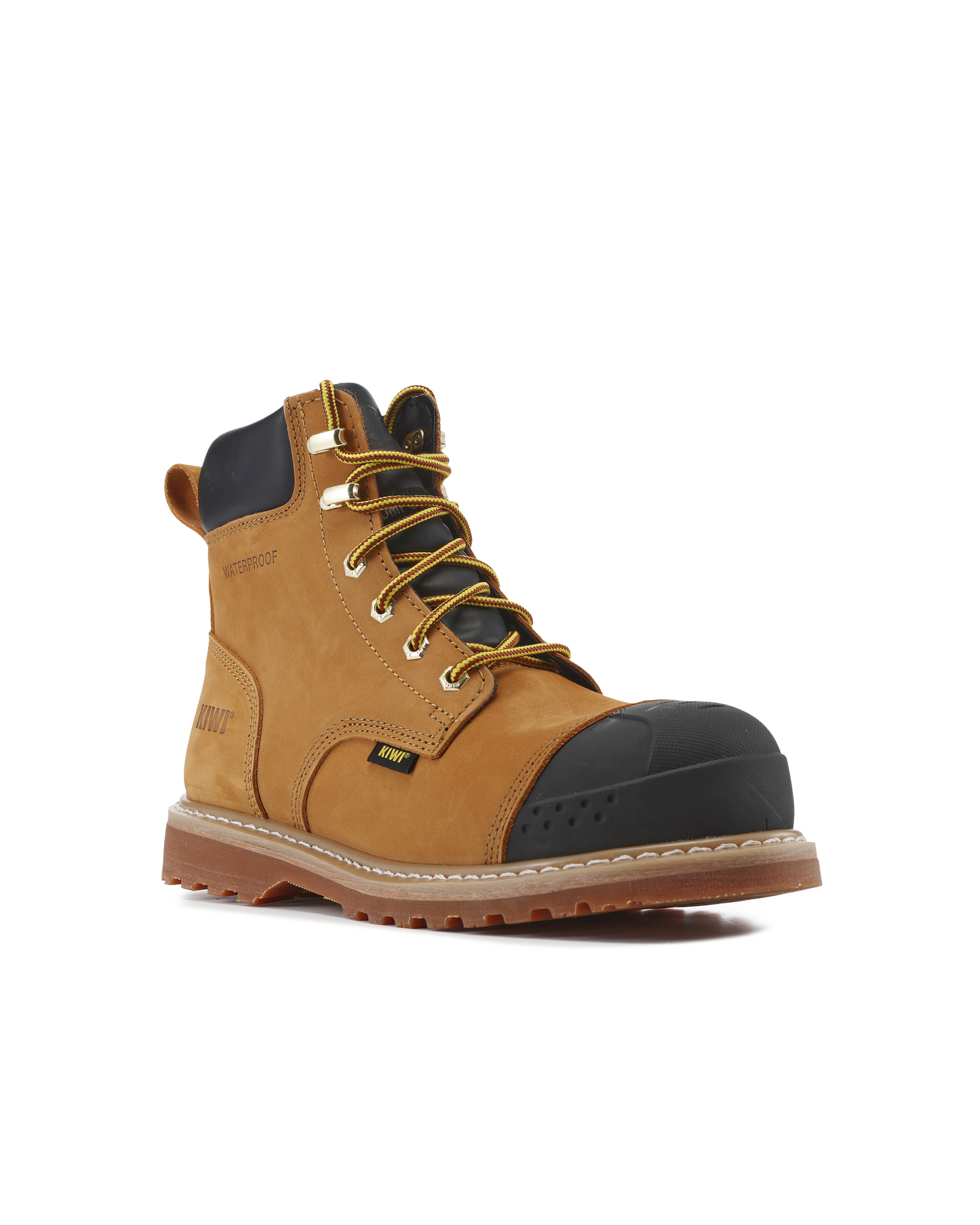 Kiwi Premium Wheat Nubuck 6" Steel Toe Waterproof Cap-Toe Work Boots [64000]