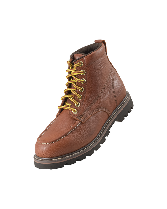 Botas de trabajo Oxford resistentes al agua de cuero curtido marrón de primera calidad de Safara (63618)
