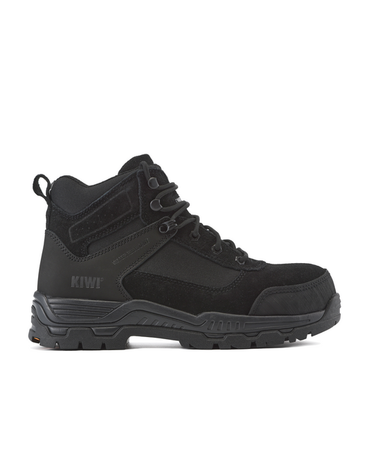 Kiwi Trek Black Suede/Nylon 5" Steel Toe Water Resistant Work Boots [63500]