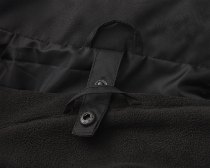 Kiwi High Visibility 3-in-1 Hooded & Fleece Lined ANSI/ISEA 107-2020 Reflector Contrast Trimmed Water Resistant Black Safety Jacket [71600]