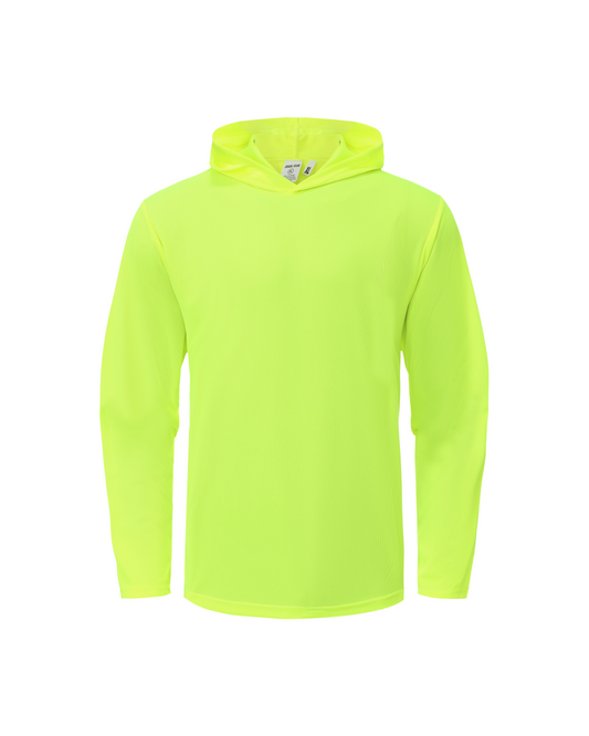 Ideal Club High Visibility Non Reflector Neon Long Sleeve Safety Hoodie