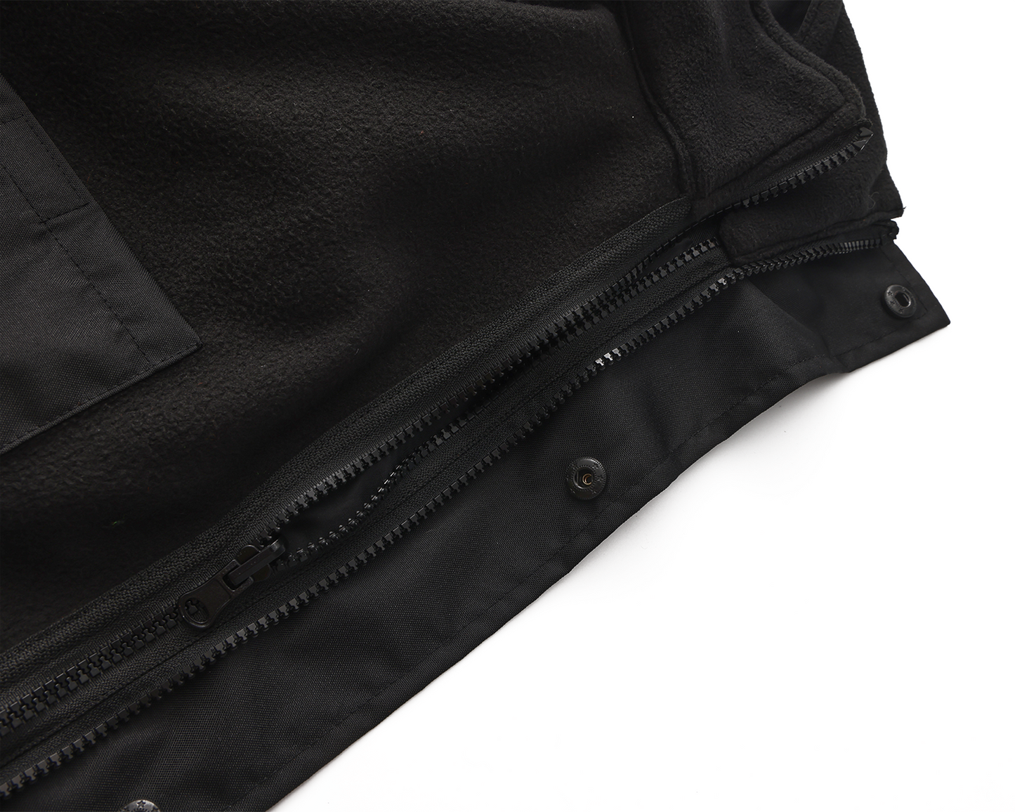 Kiwi High Visibility 3-in-1 Hooded & Fleece Lined ANSI/ISEA 107-2020 Reflector Contrast Trimmed Water Resistant Black Safety Jacket [71600]