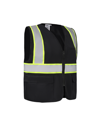 Chaleco de seguridad reflectante de alta visibilidad ANSI/ISEA 107-2020 de Kiwi (70203)