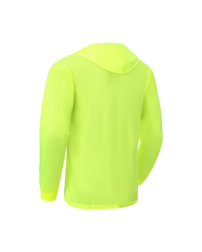 Ideal Club High Visibility Non Reflector Cotton Neon Long Sleeve Safety Hoodie