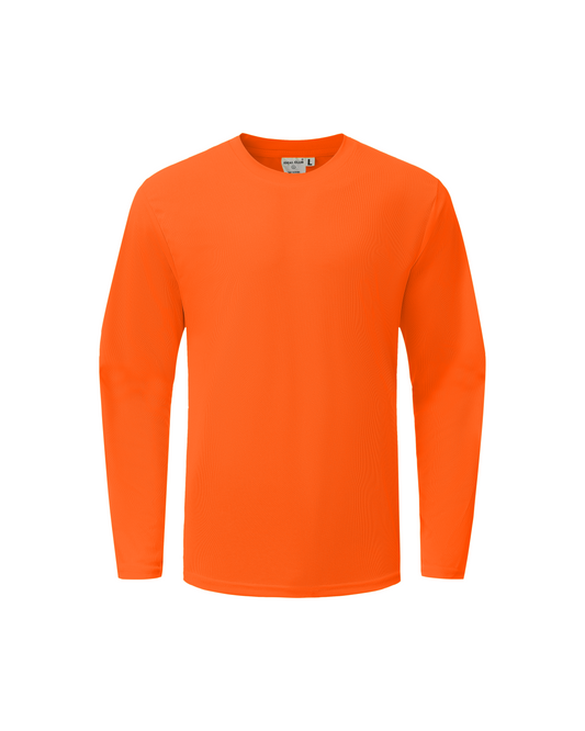 Ideal Club High Visibility Non Reflector Orange Long Sleeve Safety Shirt