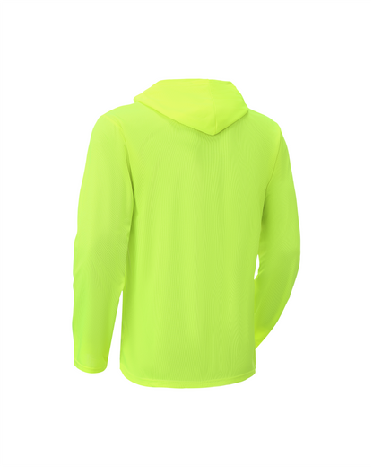 Ideal Club High Visibility Non Reflector Neon Long Sleeve Safety Hoodie