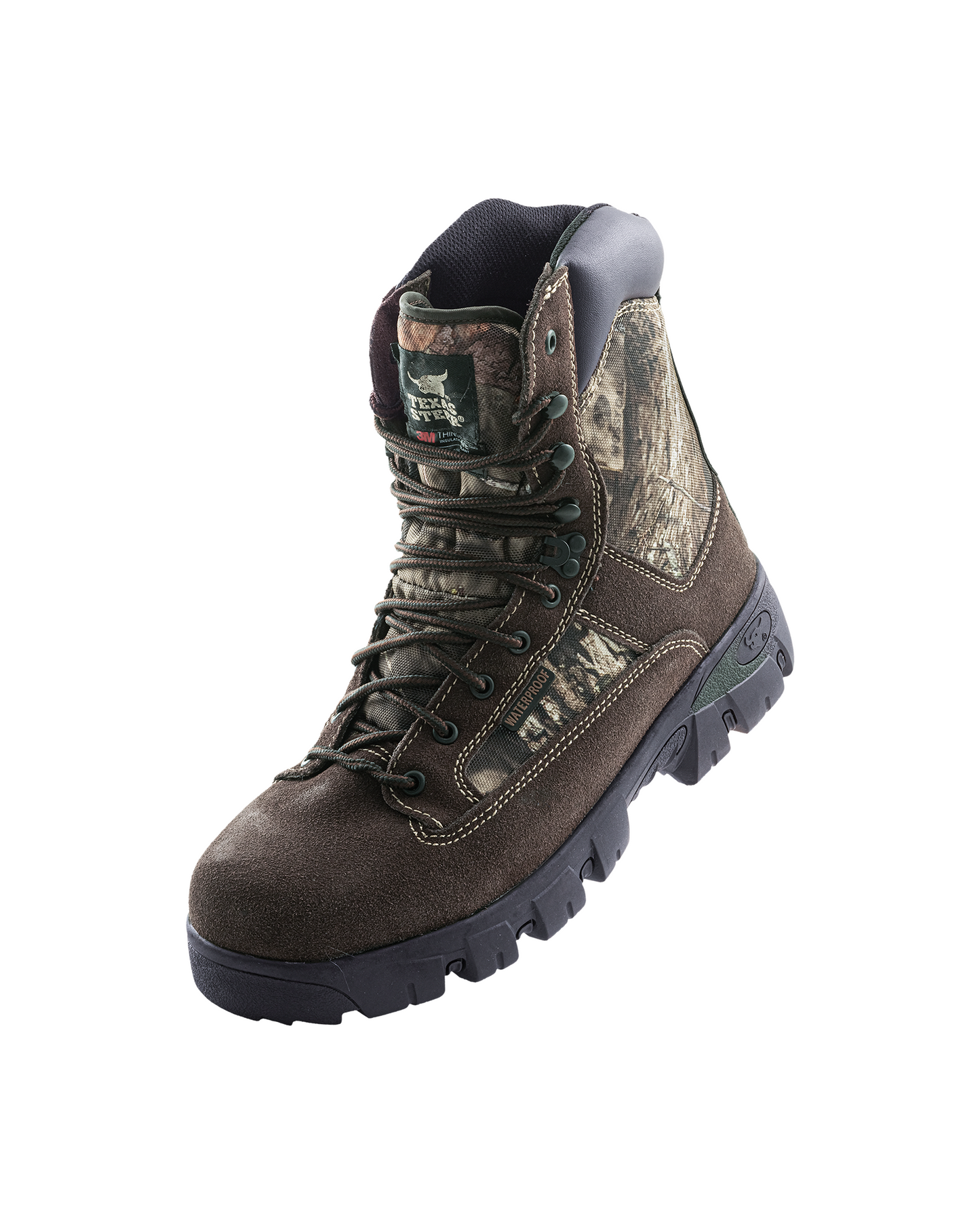Texas Steer 3M Brown/Camo Work Boots [20947]